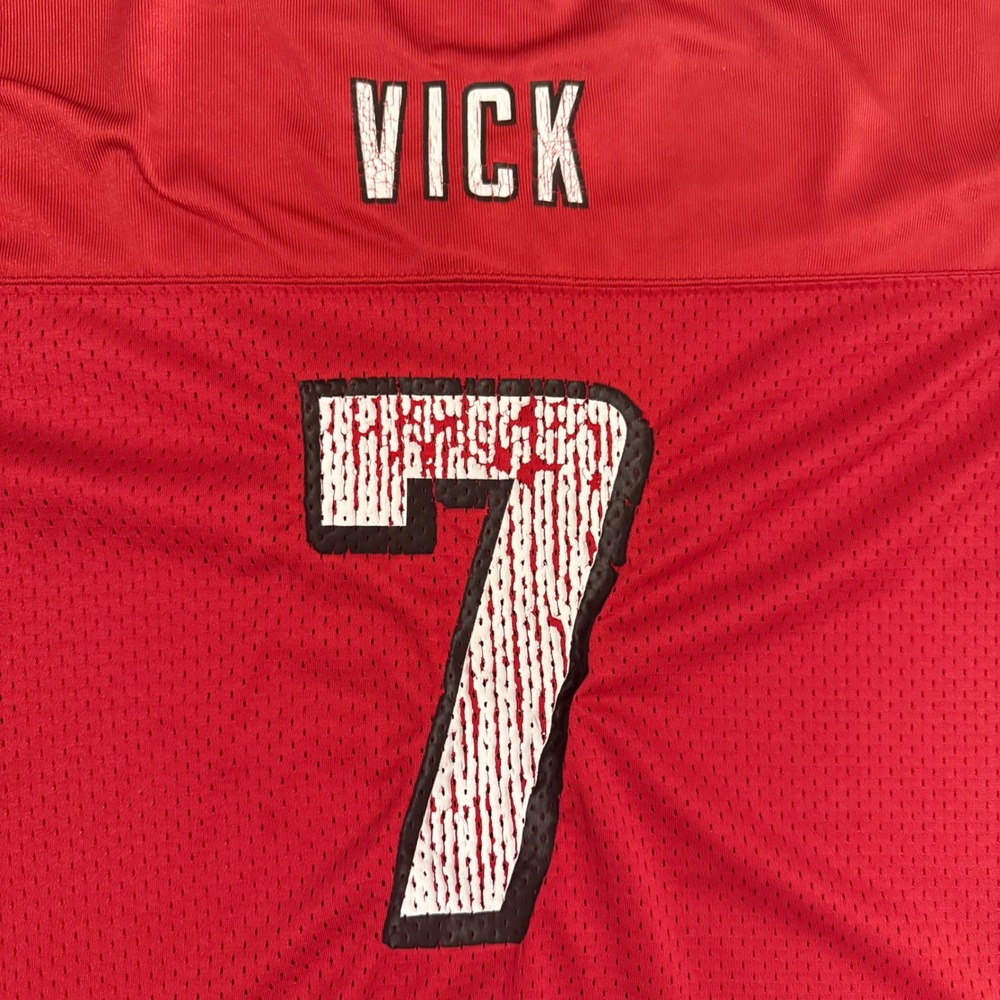 Reebok Michael Vick Atlanta Falcons NFL Jersey Red Youth Large 7 Football - Picture 6 of 9